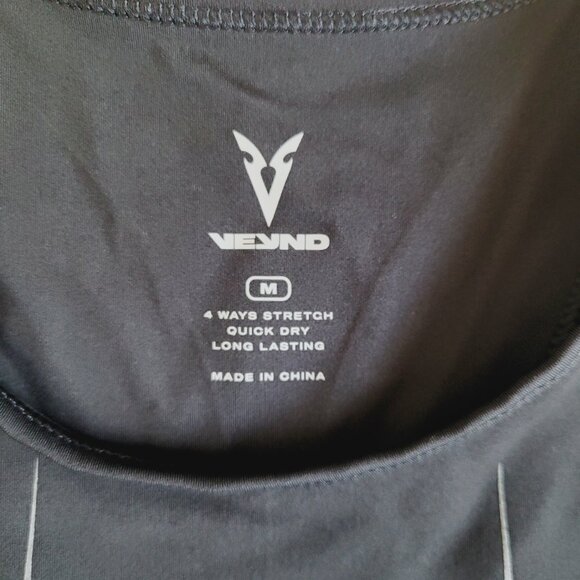 VEYND | V-Sculpt Graphic High Neck Sports Bra - Black - Picture 4 of 12